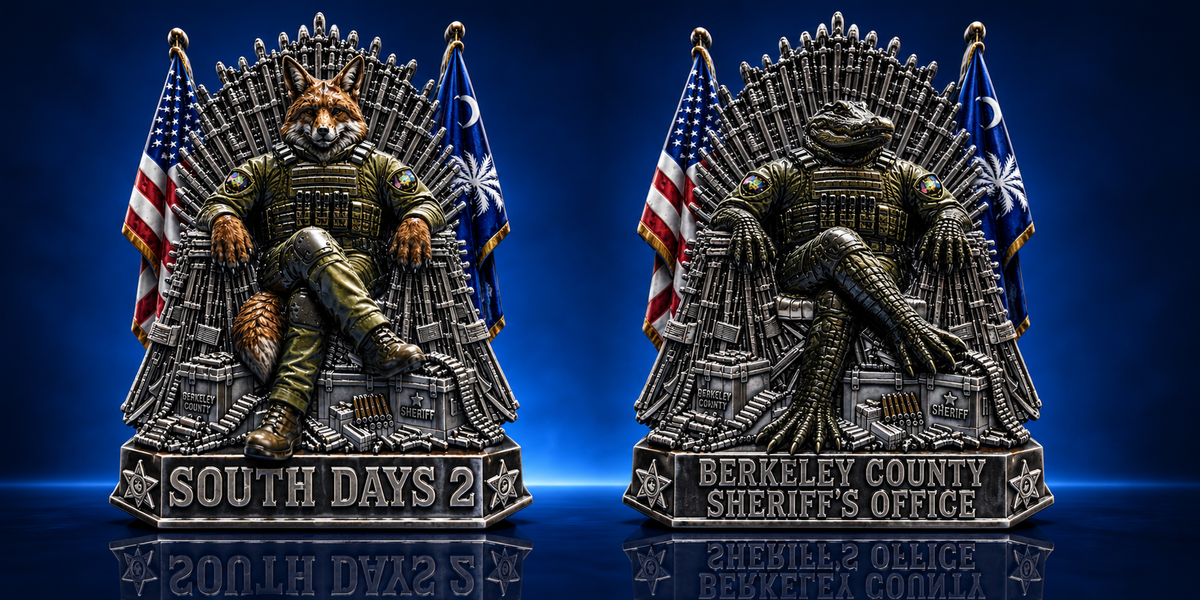 Berkeley County SC Sheriff's Office Challenge Coin.